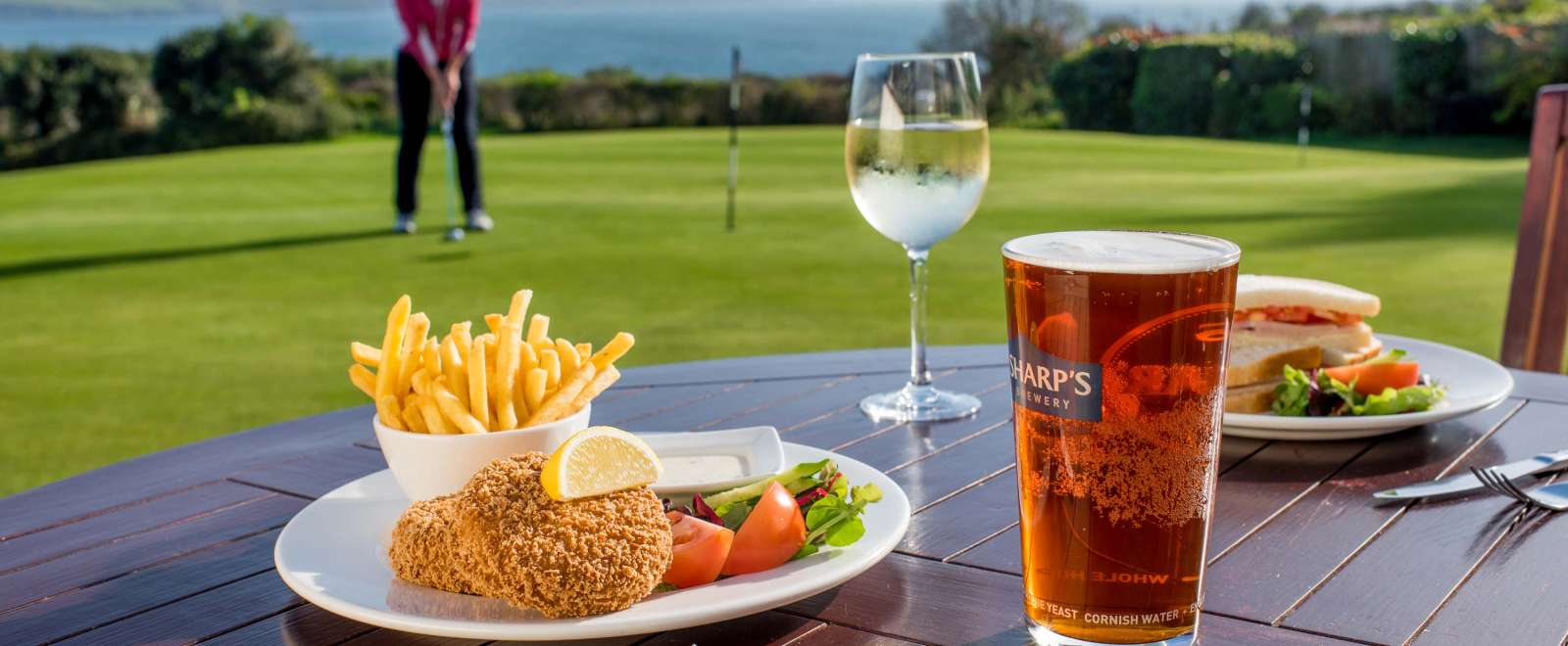 Carlyon Bay Hotel Dining by the Putting Green