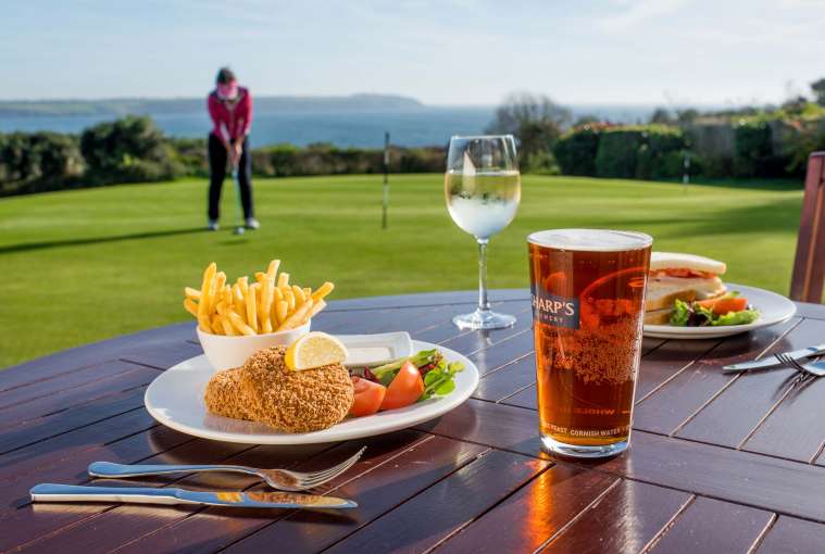 Carlyon Bay Hotel Dining by the Putting Green