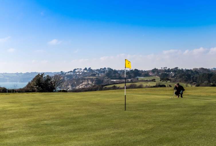 Carlyon Bay Hotel Golf Course 6th Green Back to Clubhouse