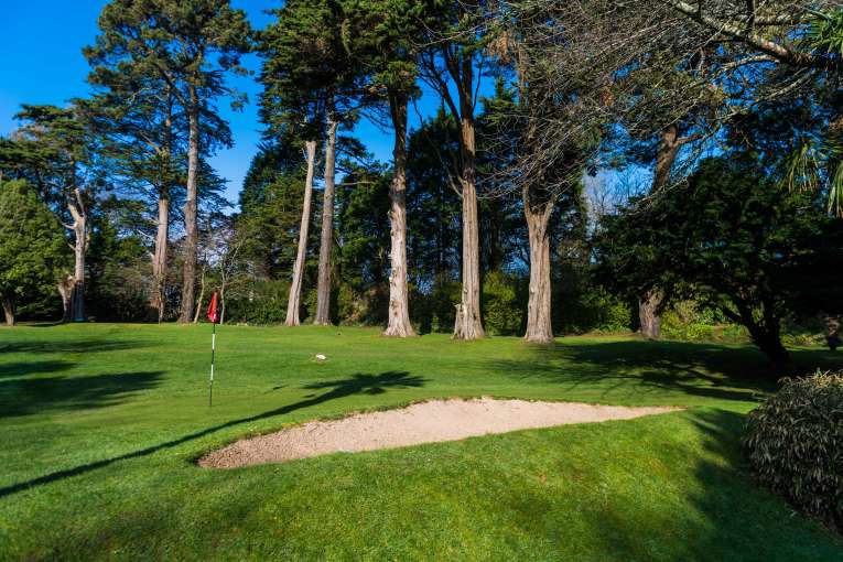 Carlyon Bay Hotel Golf Course Sand Bunker and Woodland