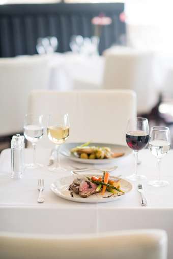 Contra Loin of Beef in the Bay View Restaurant, Carlyon Bay Hotel