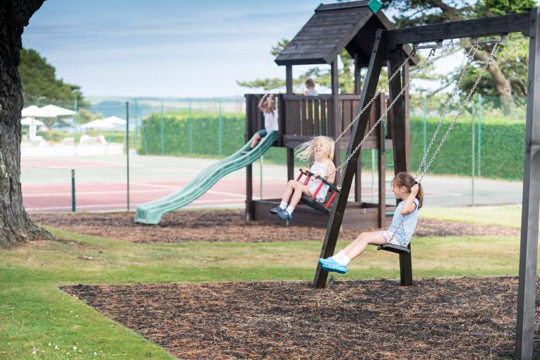 Family playground Carlyon Bay swings and slide