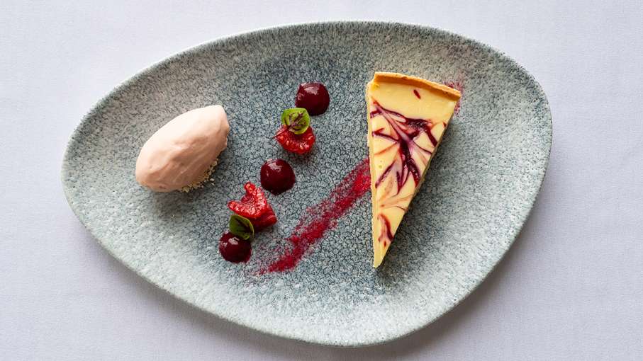 White Chocolate & Raspberry Tart